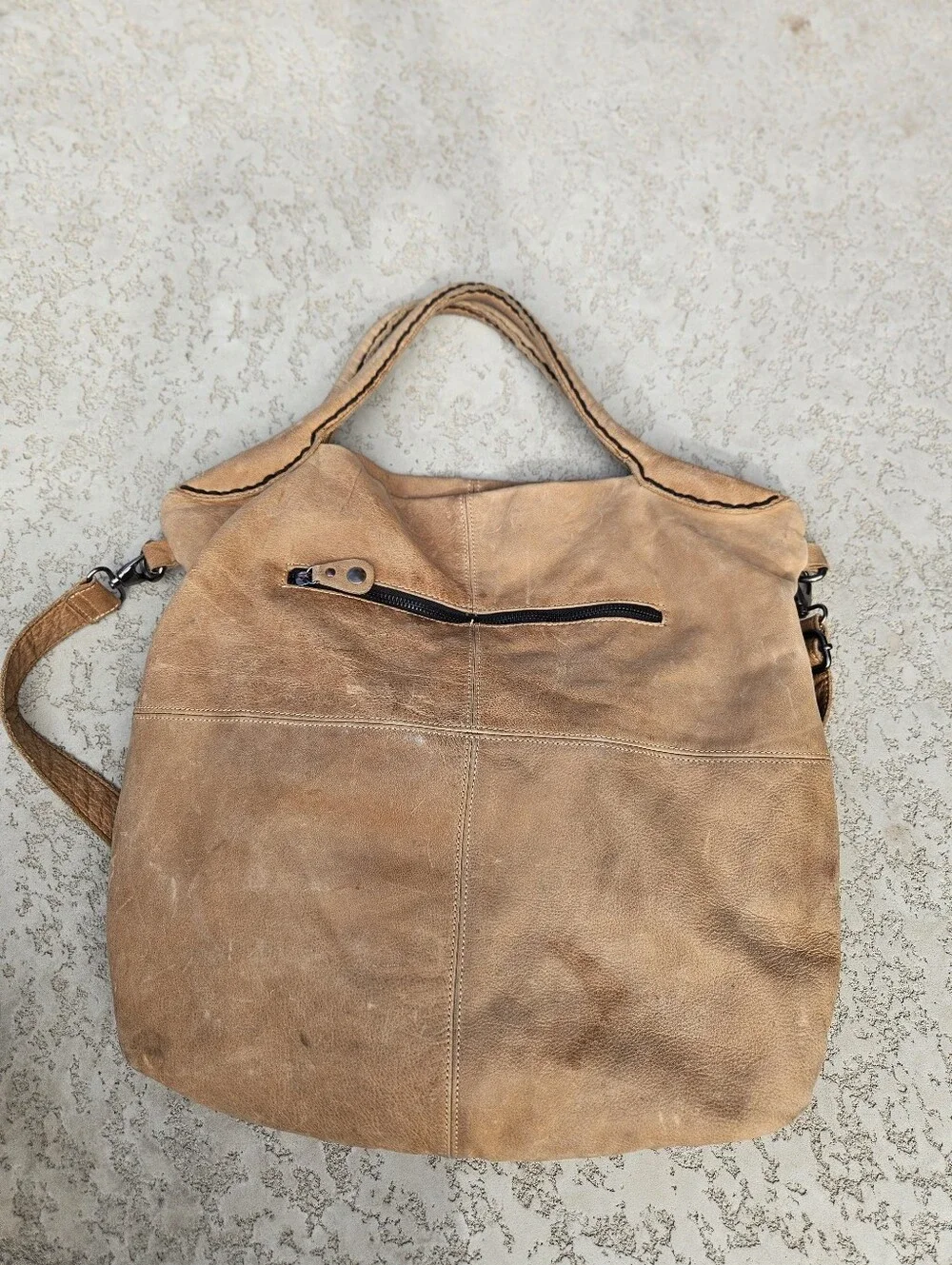Vintage Italian Leather Boho Bag